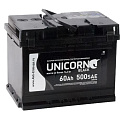 Аккумулятор для легкового автомобиля <b>UNICORN Black 60Ач 500А</b>